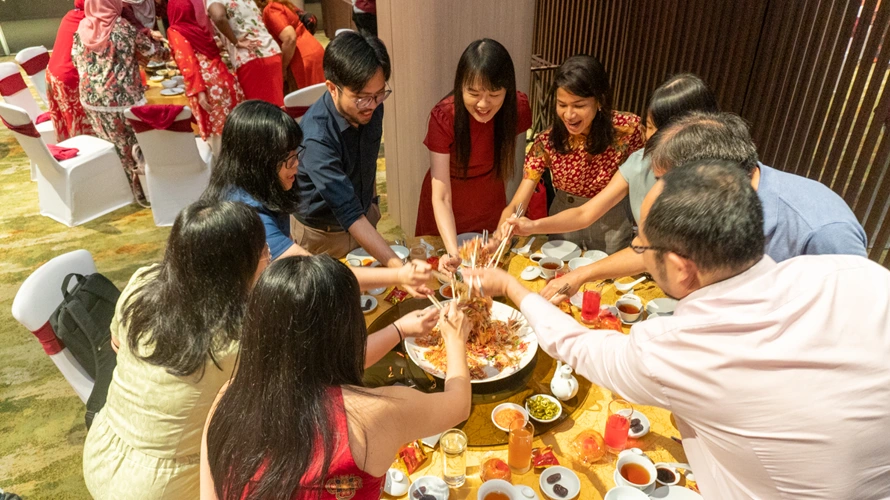 chinese new year and buka puasa dinner